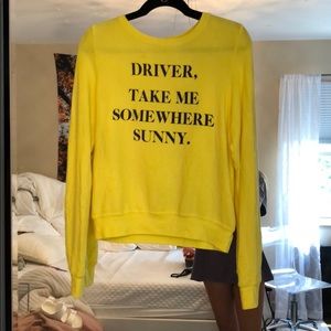Wildfox Sweater Driver, Take Me Somewhere Sunny